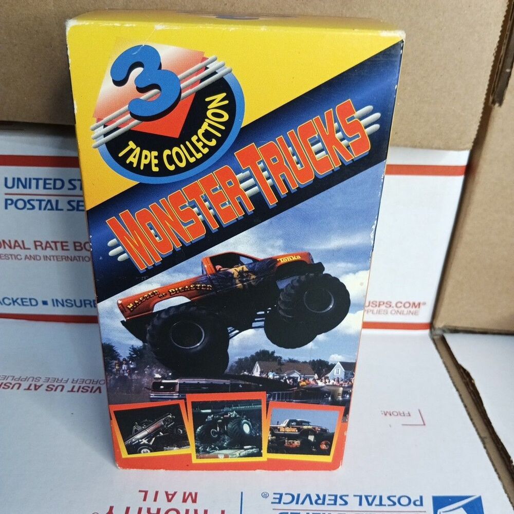 Monster Truck 3 Tape VHS Set Monster Truckin' USA: Vol. 1, 2, & 3 Doug Domokos
